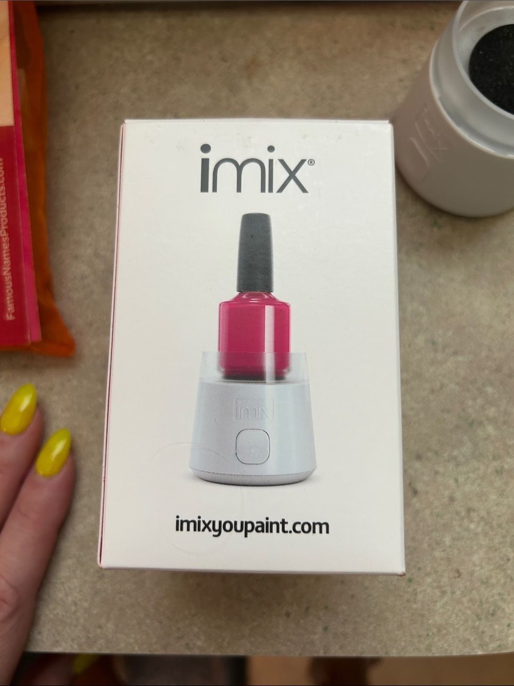 Nail polish mixer